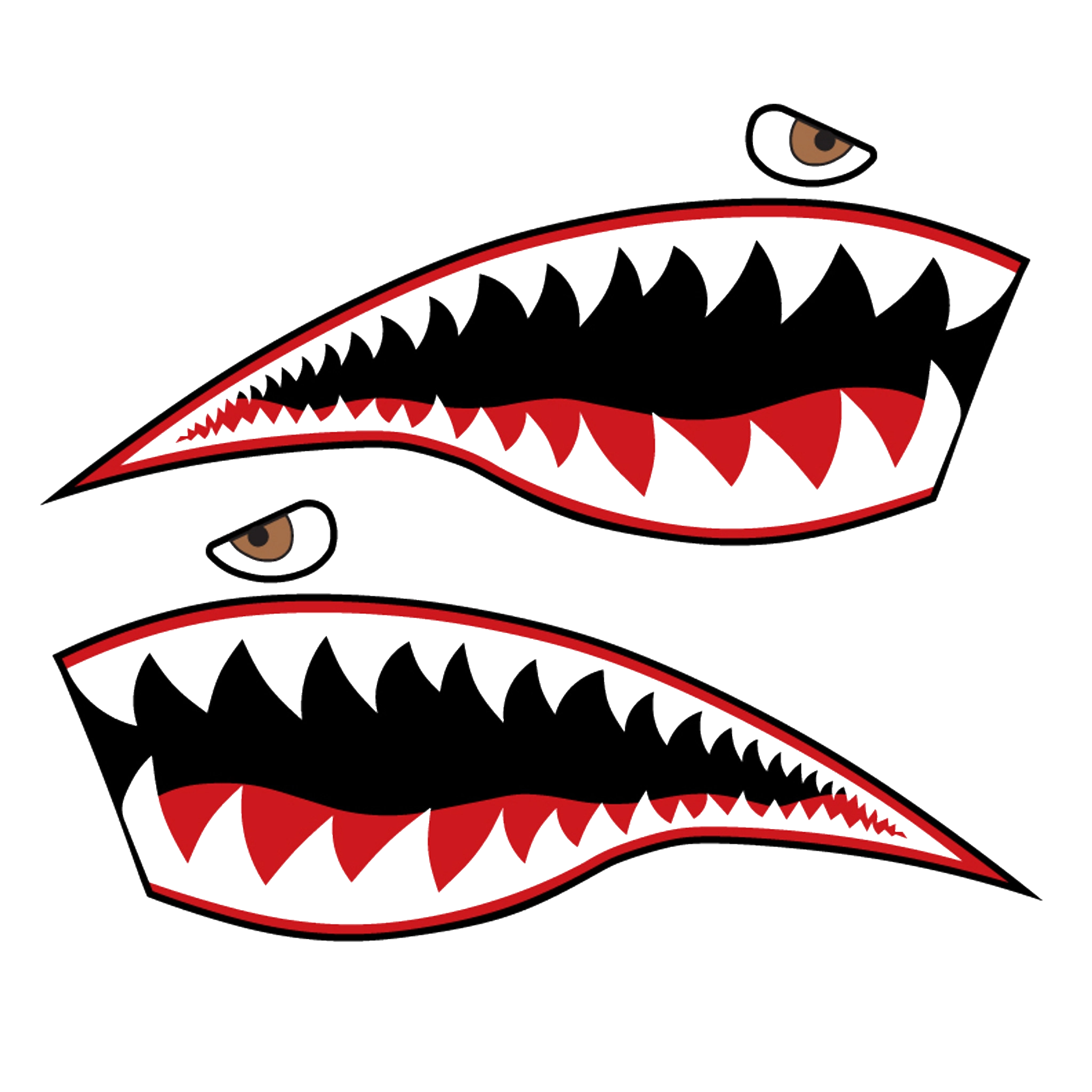 Shark Mouth Nose Art